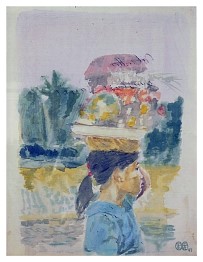 Bali Porteuse d'offrandes